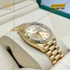 Đồng hồ Rolex Day Date champagne cọc kim baguette 128238-0132