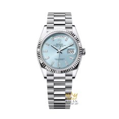 Đồng hồ Rolex Day Date Ice Blue Platinum 128236-0009