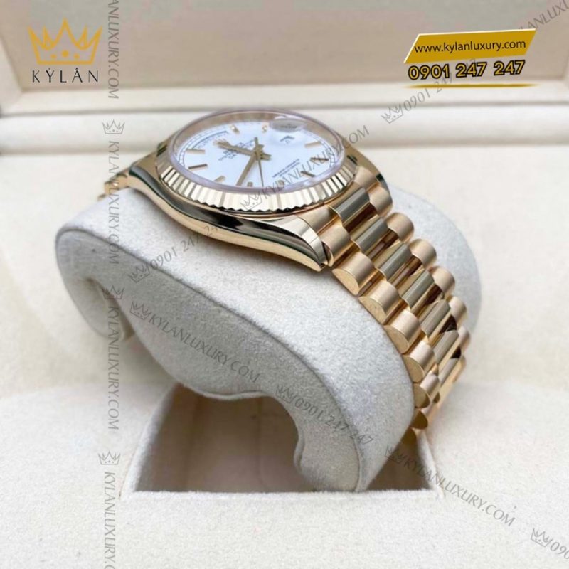 Đồng hồ Rolex Day Date 36 mặt trắng 128238-0081