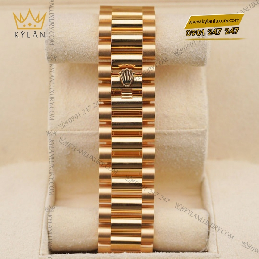 Kỳ Lân Luxury rolex day date 36 128238 0088 carnelian 2 Đồng hồ Rolex Day Date 36 mặt số Carnelian 128238-0088