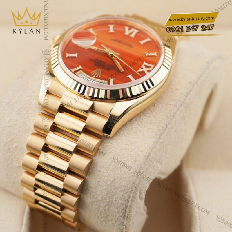 Đồng hồ Rolex Day Date 36 mặt số Carnelian 128238-0088