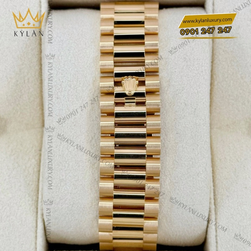 Kỳ Lân Luxury rolex day date 40 228398tbr 0036 kim cuong 7 Đồng hồ Rolex Day Date kim cương 228398TBR-0036