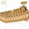 Đồng hồ Rolex Day Date champagne custom vành kim tròn 228238