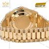 Đồng hồ Rolex Day Date champagne custom vành kim tròn 228238