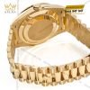 Đồng hồ Rolex Day Date champagne custom vành kim tròn 228238