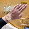 Đồng hồ Rolex Day Date champagne custom vành kim tròn 228238