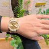 Đồng hồ Rolex Day Date champagne custom vành kim tròn 228238