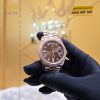Đồng hồ Rolex Day Date Chocolate custom vành kim tròn 228235