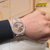 Đồng hồ Rolex Day Date Chocolate custom vành kim tròn 228235