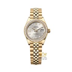 Đồng hồ Rolex Lady Datejust mặt bạc cọc kim sao 279138RBR-0002