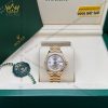 Đồng hồ Rolex Lady Datejust mặt bạc cọc kim sao 279138RBR-0002
