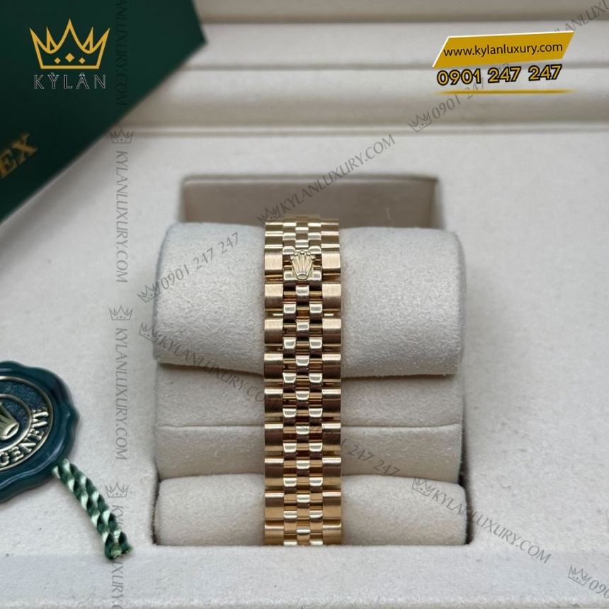 Kỳ Lân Luxury rolex lady datejust 279138rbr 0002 coc kim sao 3 Đồng hồ Rolex Lady Datejust mặt bạc cọc kim sao 279138RBR-0002