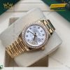Đồng hồ Rolex Lady Datejust mặt bạc cọc kim cương 279138RBR-0019