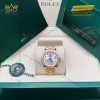 Đồng hồ Rolex Lady Datejust mặt bạc cọc kim cương 279138RBR-0019