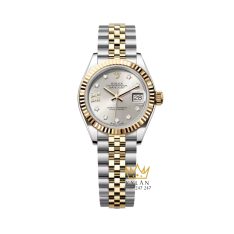 Đồng hồ Rolex Lady Datejust mặt bạc cọc kim cương 279173-0003