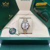 Đồng hồ Rolex Lady Datejust mặt bạc cọc kim cương 279173-0003