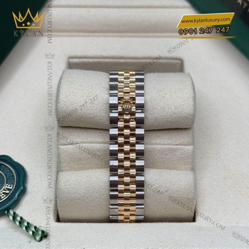 Đồng hồ Rolex Lady Datejust mặt bạc cọc kim cương 279173-0003