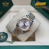 Đồng hồ Rolex Lady Datejust mặt bạc cọc kim cương 279173-0003