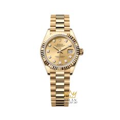 Đồng hồ Rolex Lady Datejust champagne kim cương 279178-0017