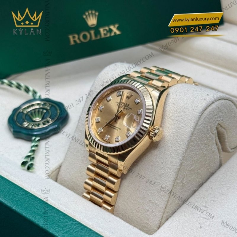 Đồng hồ Rolex Lady Datejust champagne kim cương 279178-0017