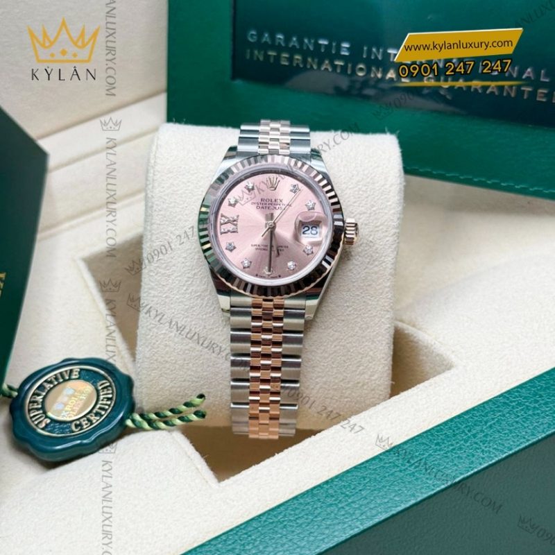 Đồng hồ Rolex Lady Datejust hồng cọc sao 279171-0027