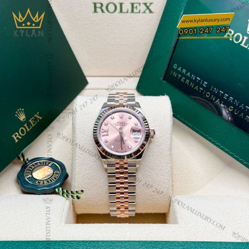 Đồng hồ Rolex Lady Datejust hồng cọc sao 279171-0027
