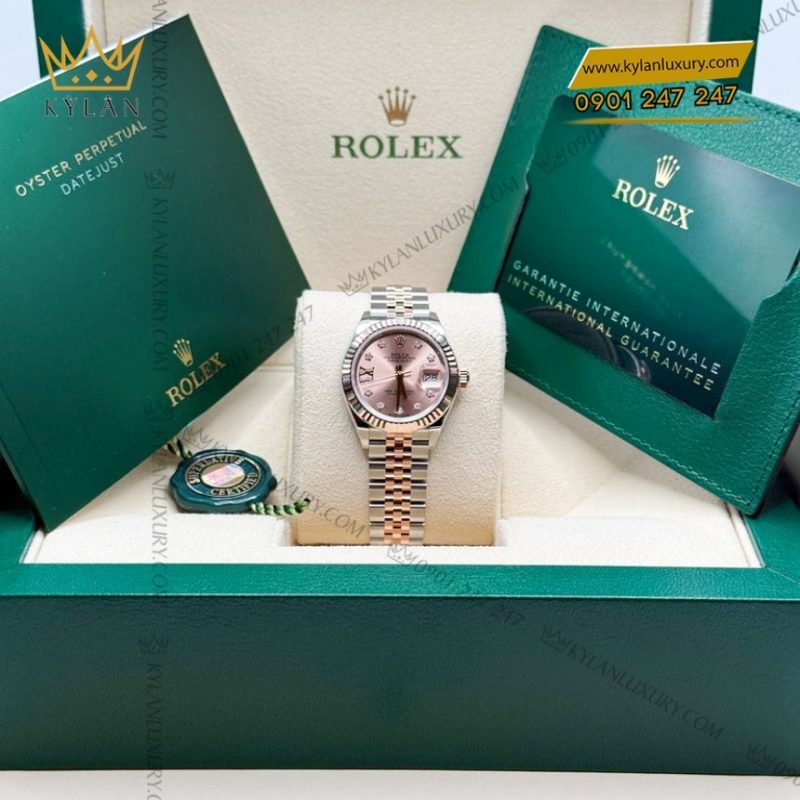 Đồng hồ Rolex Lady Datejust hồng cọc sao 279171-0027
