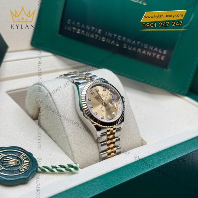 Đồng hồ Rolex Lady Datejust champagne cọc kim 279173-0011