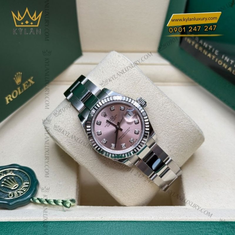 Đồng hồ Rolex Lady Datejust mặt hồng dây oyster 279174-0004