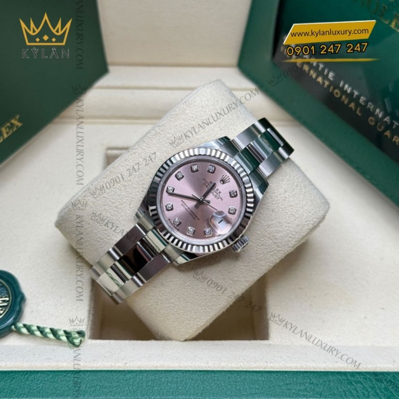 Đồng hồ Rolex Lady Datejust mặt hồng dây oyster 279174-0004