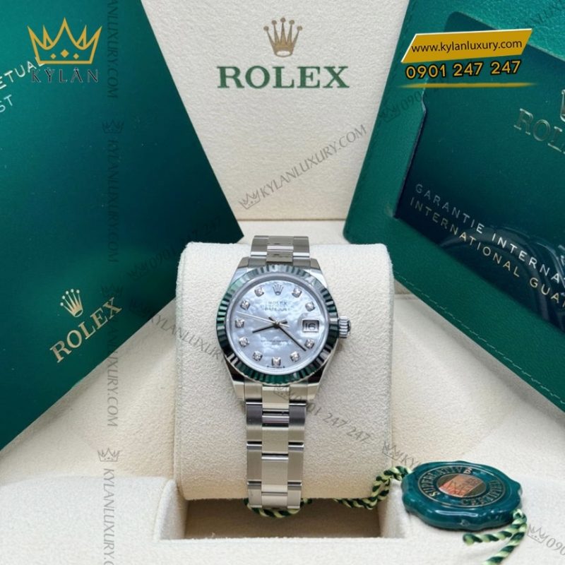 Đồng hồ Rolex Lady Datejust mặt ngọc trai dây oyster 279174-0010