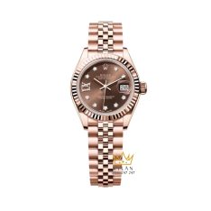 Đồng hồ Rolex Lady Datejust chocolate cọc kim sao 279175-0004