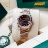 Đồng hồ Rolex Lady Datejust chocolate cọc kim sao 279175-0004