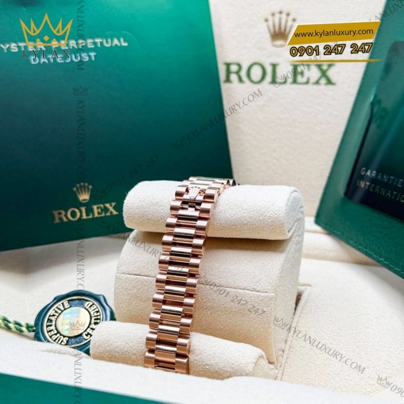 Đồng hồ Rolex Lady Datejust chocolate cọc kim sao 279175-0004