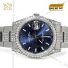 Đồng hồ Rolex Oyster Perpetual Date 34 115200 custom kim cương