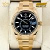 Đồng hồ Rolex Sky Dweller vàng vàng mặt đen 336938-0002