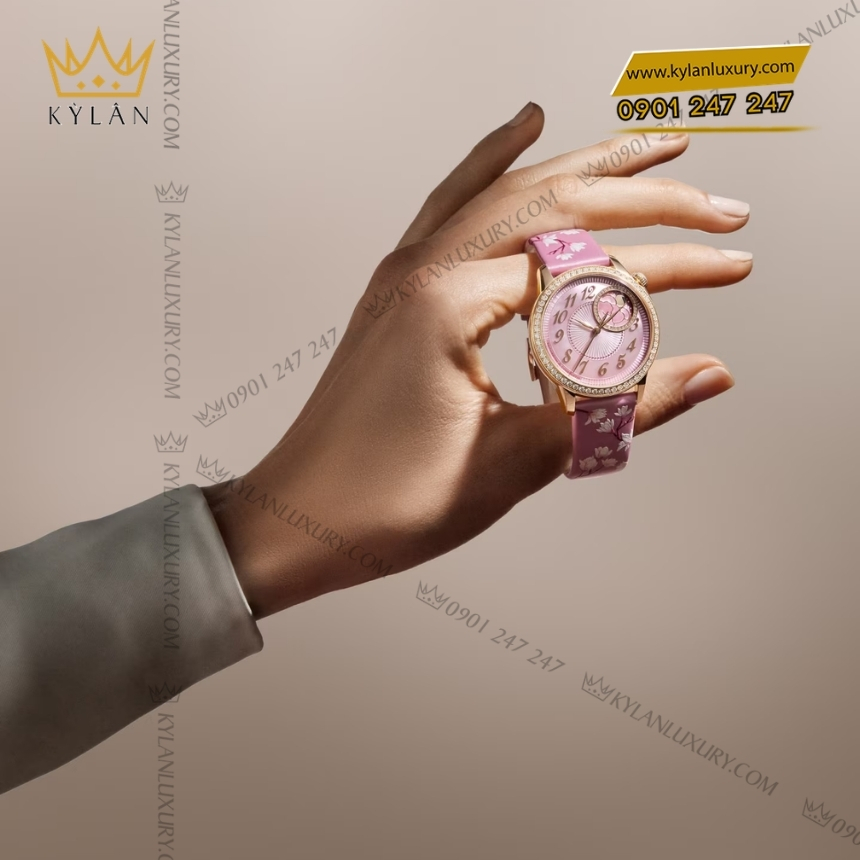 Kỳ Lân Luxury vacheron constantin egerie moon phase spring blossom 8005f 000r h157 3 Đồng hồ Vacheron Constantin Égérie Moon Phase 8005F/000R‑H157