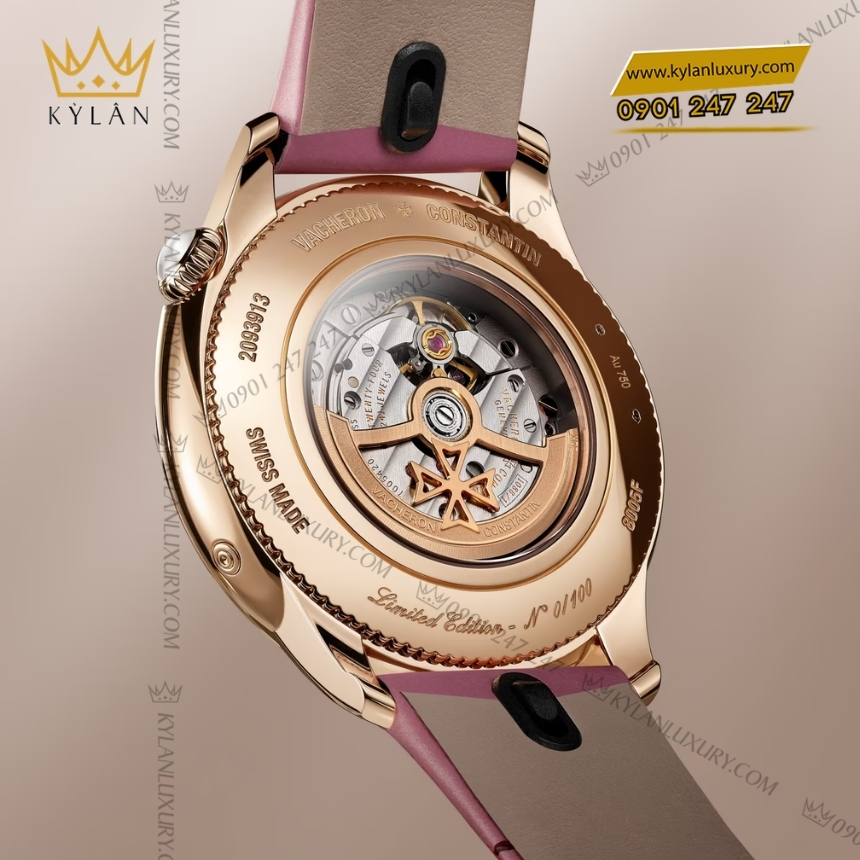 Kỳ Lân Luxury vacheron constantin egerie moon phase spring blossom 8005f 000r h157 6 Đồng hồ Vacheron Constantin Égérie Moon Phase 8005F/000R‑H157