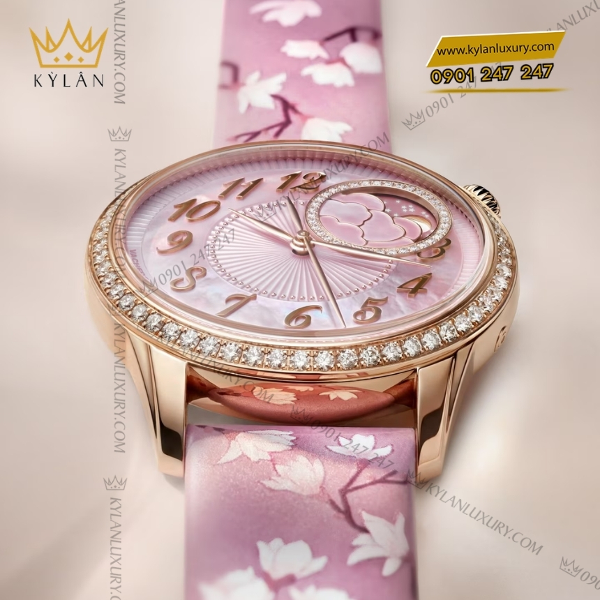 Kỳ Lân Luxury vacheron constantin egerie moon phase spring blossom 8005f 000r h157 7 Đồng hồ Vacheron Constantin Égérie Moon Phase 8005F/000R‑H157