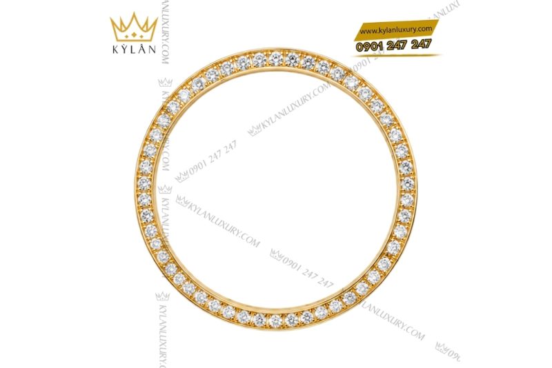 Vành bezel Rolex vàng vàng kim cương tròn 40mm