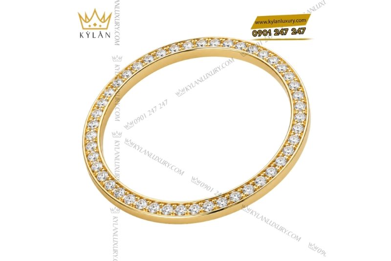 Vành bezel Rolex vàng vàng kim cương tròn 40mm