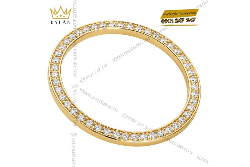 Vành bezel Rolex vàng vàng kim cương tròn 40mm