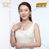 Bộ trang sức kim cương đính đá Topaz