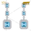 Bộ trang sức kim cương đính đá Topaz