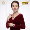Bộ trang sức kim cương đính sapphire đỏ