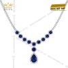 Bộ trang sức kim cương đính sapphire xanh dương