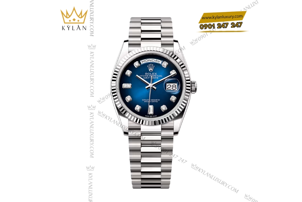 Bộ trang sức kim cương đính sapphire xanh dương