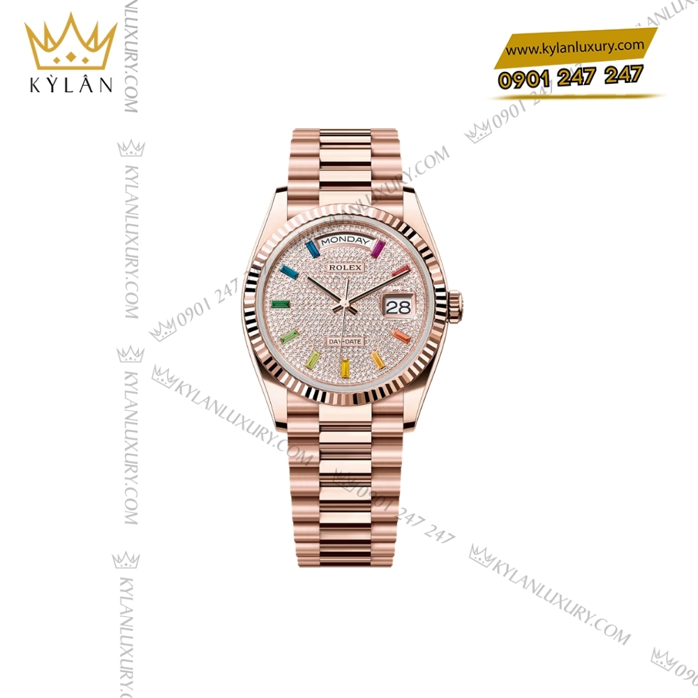 Kỳ Lân Luxury Bo trang suc vang hong Au750 dinh sapphire do 8 Bộ trang sức vàng hồng Au750 đính sapphire đỏ