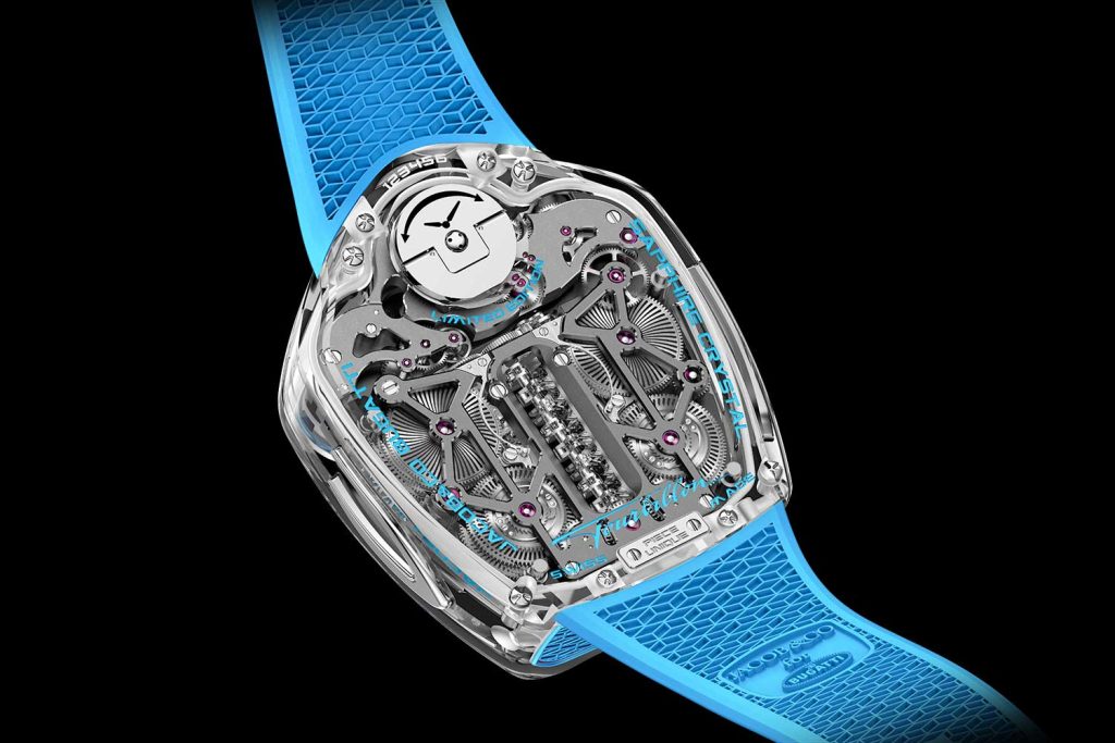 Kỳ Lân Luxury Dong ho Jacob Co Bugatti Sapphire Crystal 2 Đồng hồ Jacob & Co. X Bugatti Tourbillon Sapphire Crystal