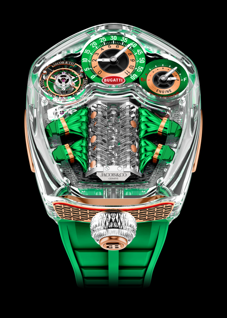 Kỳ Lân Luxury Dong ho Jacob Co Bugatti Sapphire Crystal 2 Đồng hồ Jacob & Co. X Bugatti Tourbillon Sapphire Crystal